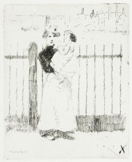 Emma and Her Baby, Chelsea Embankment, 1888-89.