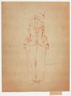 Pierrot en Pied, Portrait of the Lady A. C., 1888.
