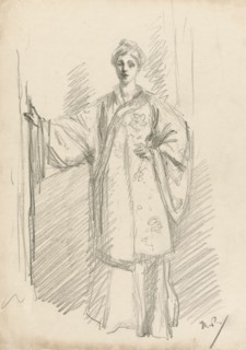 Standing Figure in a Chinese Gown, 1890-94.