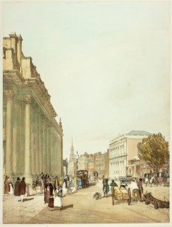 Board of Trade, Whitehall, from Downing Street, plate eight from Original Views of London as It Is, 1842.