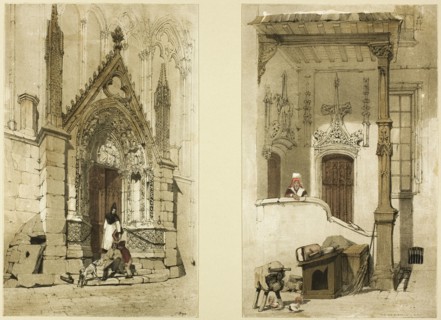 Porte Rouge, Notre Dame, Paris, 1839.