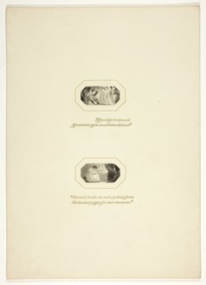 Study for a plate from The Triumphs of Temper, in the 1796 Royal Engagements Pocket Book, c. 1795.
