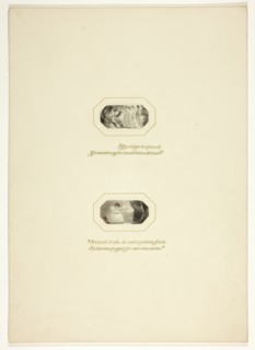 Study for a plate from The Triumphs of Temper, in the 1796 Royal Engagements Pocket Book, c. 1795.