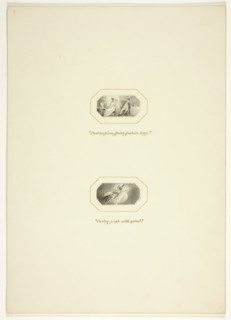 Study for a plate from The Triumphs of Temper, in the 1796 Royal Engagements Pocket Book, c. 1795.
