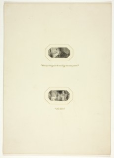 Study for a plate from The Triumphs of Temper, in the 1796 Royal Engagements Pocket Book, c. 1795.