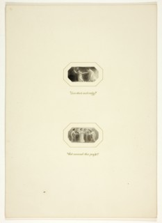 Study for a plate from The Triumphs of Temper, in the 1796 Royal Engagements Pocket Book, c. 1795.