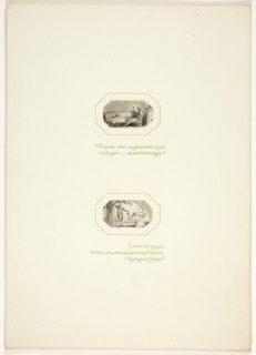 Study for a plate from The Task, c. 1800.
