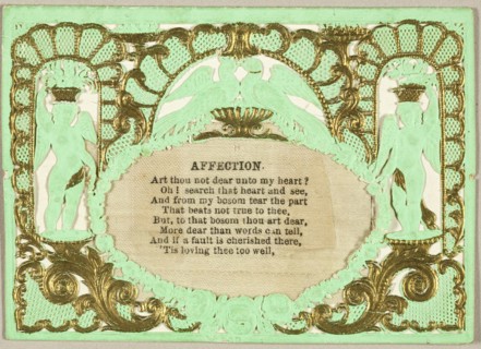Valentine Affection (valentine), 1855/60.