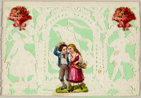 Untitled Valentine (Boy and Girl with Basket), 1850/59.