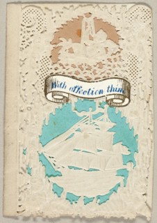 With Affection Thine (valentine), c. 1850.
