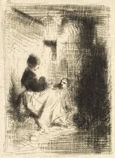 Woman and her Children, c. 1843.