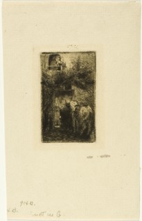 Woman at Window of Inn, n.d.
