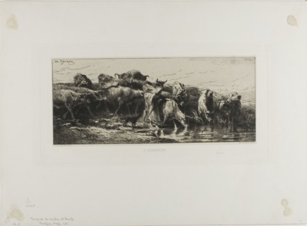 Cows Drinking, 1866.