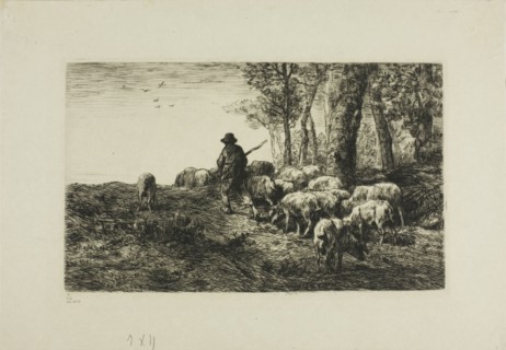 Man with Herd of Pigs, c. 1866.