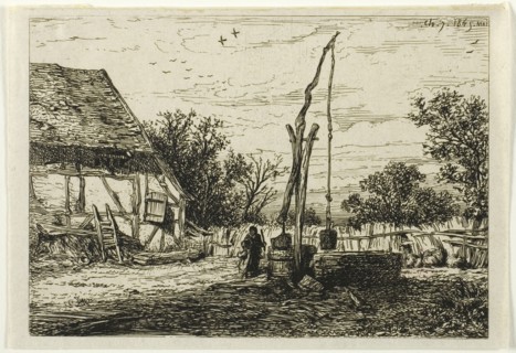 Well in a Farm Courtyard, 1845.