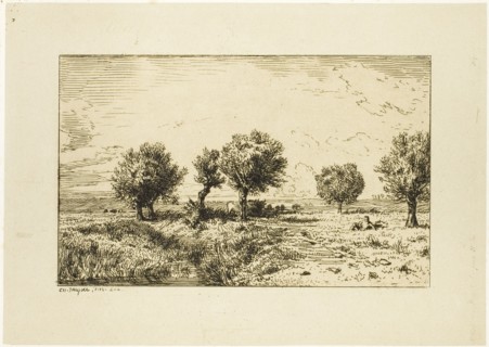 Willows in a Landscape, 1844.
