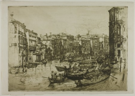 The Market, Venice, 1908.