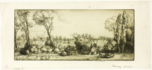 Landscape, Poigny, 1907.