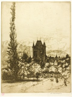 A Castle in Thun, Switzerland, 1908.