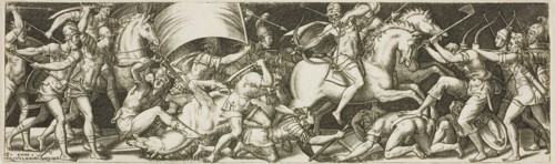 Battle of Cavaliers and Infantrymen, 1550/1572.