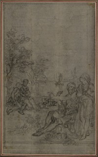 Study for the Vignette of Lucretius's "De la Nature des Choses", Vol. II, Book IV, c. 1768.