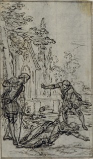 Study for Vignette in Voltaire's "La Pucelle d'Orleans", c. 1762.