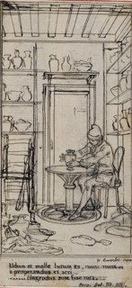 Study for Vignette-Frontispiece in Poncelot's "Principes Generaux pour Servir à l'Education des Enfants", vol. III, c. 1763.