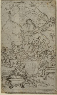 Study for an illustration in Tacitus "Tibère, ou Les Six Premiers Livres des Annales", Book IV, Vol. 2, 2nd Study, c. 1768.