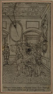 Study for Vignette-Frontispiece of Colle's "La Partie de Chasse de Henri IV", Act I, c. 1766.