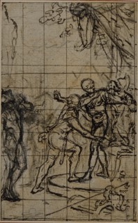 Study for an illustration in Tacitus "Tibère, ou Les Six Premiers Livres des Annales" Book I, Vol. 1, 2nd Study, c. 1768.