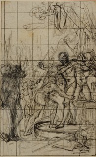 Enlarged Study for an illustration in Tacitus "Tibère, ou Les Six Premiers Livres des Annales", Book 1, Vol. 1, c. 1768.