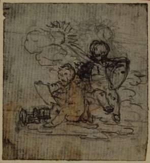 Study for Vignette-Frontispiece of Tacitus "Tibère, ou Les Six Premiers Livres des Annales", Vol. 1, c. 1768.