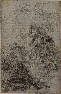Study for an illustration in Tacitus "Tibère, ou Les Six Premiers Livres des Annales", Book IV, Vol. 2, 1st Study, c. 1768.