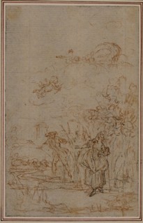 Study for Vignette in Fontenelle's (attr.) "Les Amours de Mirtil", Canto V, c. 1761.