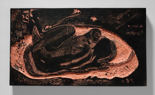 Manao tupapau (She Thinks of the Ghost or The Ghost Thinks of Her), from the Noa Noa Suite, 1893/94.