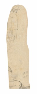 Sketch of Man with a Hat and Fragment of Woman’s Shoulder, 1891/93.