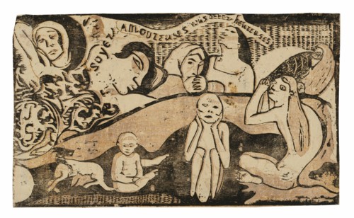 Soyez amoureuses, vous serez heureuses (Love, and You Will Be Happy), from the Suite of Late Wood-Block Prints, 1899.