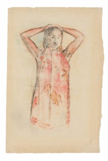 Tahitian Girl in a Pink Pareu, 1894.