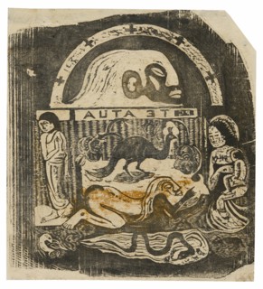 Te atua (The God), from the Suite of Late Wood-Block Prints, 1898/99.