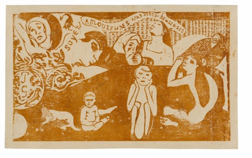 Soyez amoureuses, vous serez heureuses (Love, and You Will Be Happy), from the Suite of Late Wood-Block Prints, 1899.