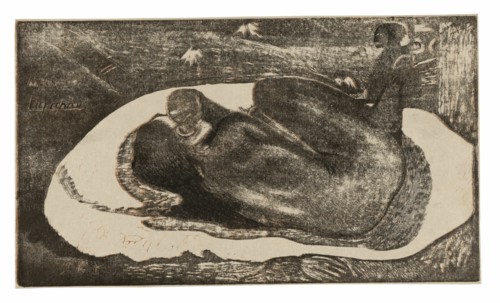Manao tupapau (She Thinks of the Ghost or The Ghost Thinks of Her), from the Noa Noa Suite, 1893/94.