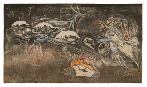 L’univers est créé (The Universe Is Being Created), from the Noa Noa Suite, 1893/94.