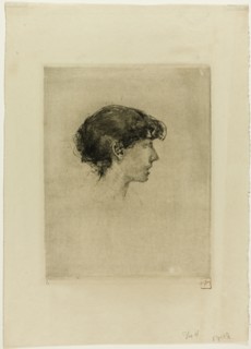 Head of a Girl, Profile, n.d.