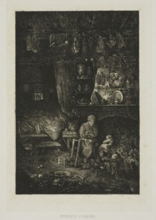 Flemish Interior, from Revue Fantaisiste, 1856.