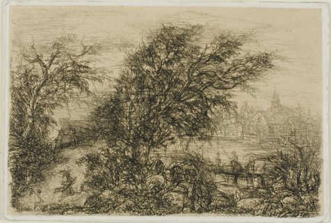 Trees Bending in the Wind, n.d.