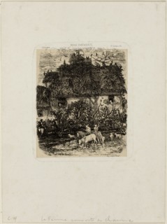 The Thatch-Roofed Farmhouse, from Revue Fantaisiste, 1861.