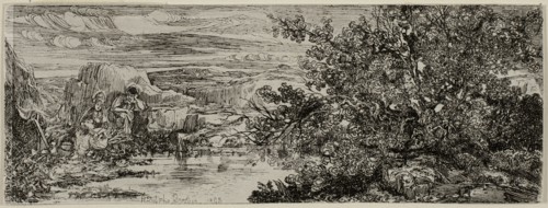The Holy Family beside a Pool, 1865.