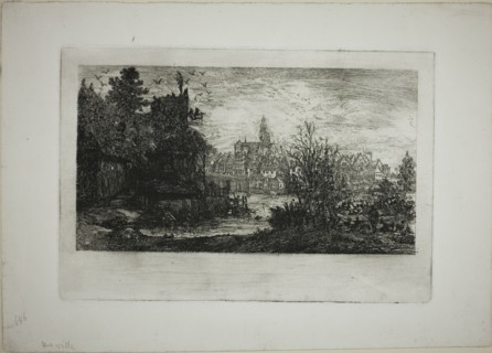 City with Stone Bridge, 1865.