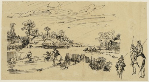 Horsemen and Fishermen, n.d.