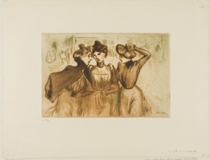 Three Working Girls Out for Lunch, 1900.